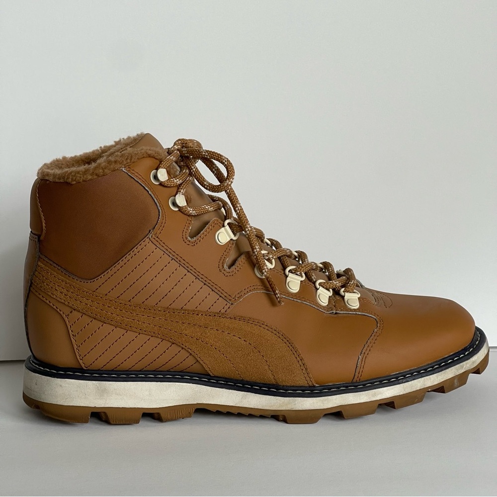 Puma Evertrack Brown Fleece Lined Boots Women's Size 9.5